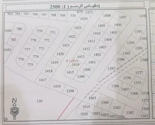 قطعة ارض بالمستندة الغربية 2