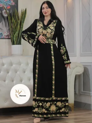 ✔️موسم جدييييييد✔️أجمل ثوب تطريز تصميم فاخر ثوب الألوان ✔️متوفر لجميع الأحجام لغاية