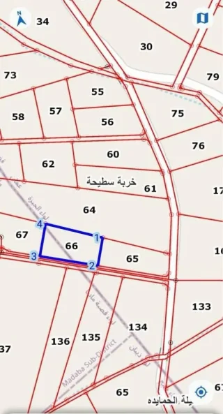 ارض للبيع ثلاث ونص دونم قريب الجامعة الأمريكية في مأدبا