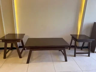 🪻" *طقم طرابيزات 3 قطع يحكي فخامة!*🌹 واجهه قزاز للحمايه من الخدوش🌹🌹*تصميم عصري ي 2