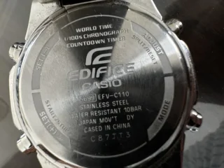 ساعة Casio Edifice أصلية EFV-C110 — World Time / 10 Year Battery / WR100M 6