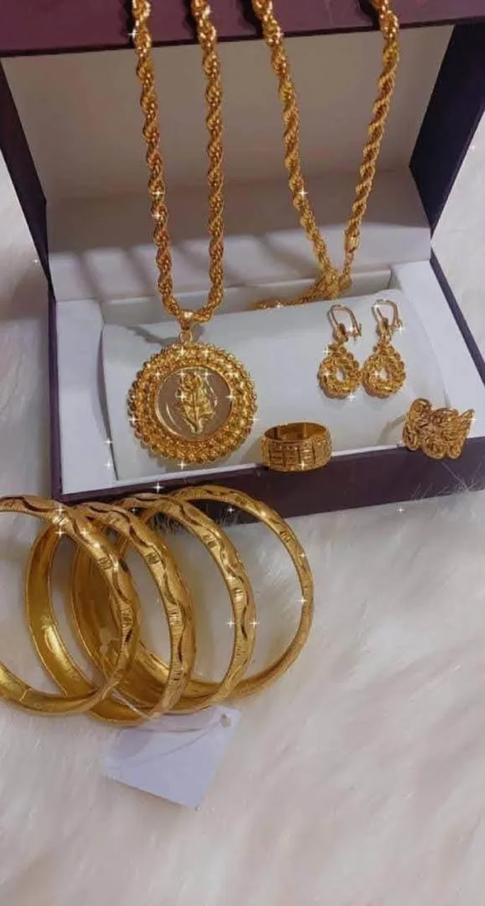 طقم ذهب ايطالي