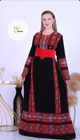 ✔️ مطرزات تصميم ثوب فاخر ✔️ متوفر جميع الأحجام لغاية وزن 125✔️قماش كريب ✔️شامل حزام