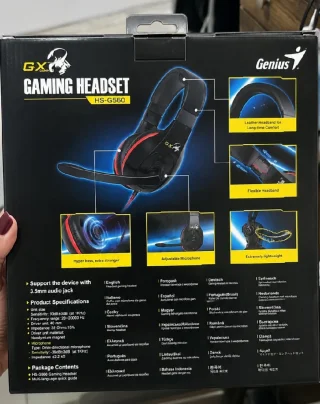 فرصة حلوة للي بدو سماعة جيمينج بسعر لقطة، Genius Gaming Headset – HS-G560 9