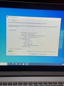 لابتوبLenovo، نظيف وشغال تمام، مواصفاته حلوة وسعره مناسب في بس الضربة الموجودة ب 7