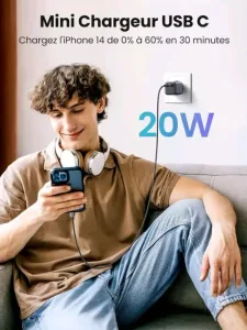 شاحن 📌 شاحن UGreen Nexode Mini – 20W USB-C🌐 www.smartxpc.com🔋 صغير بالحجم، كبير 2