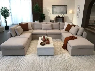 اطقم كورنر تفصيل على المتر  خشب سويد واسفنج دانلوب قماش واتربروف 14