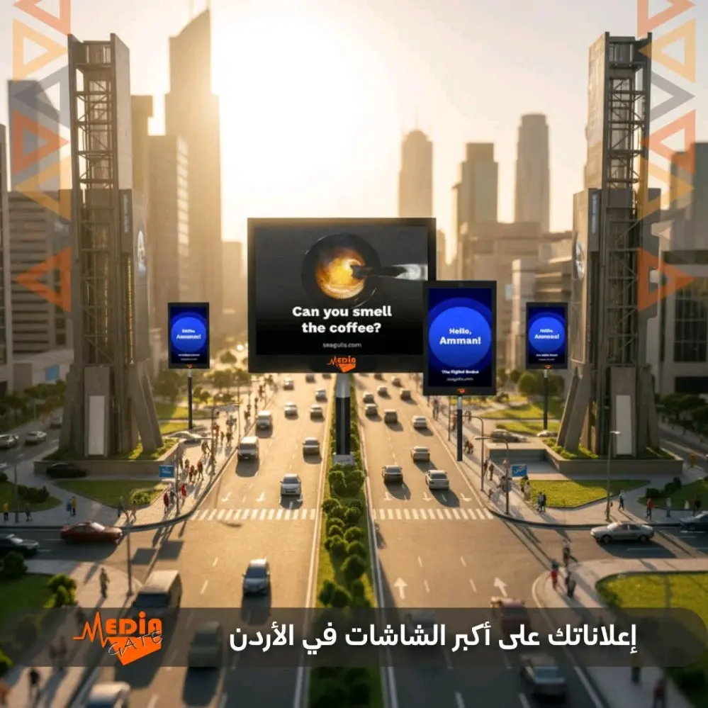 اطلق حملتك الاعلانية عبر الشاشات الرقمية الاكبر في عمان واربد