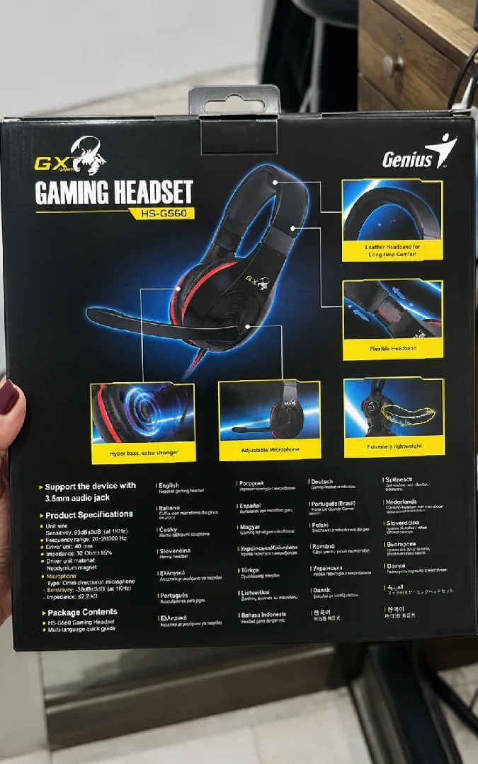 فرصة حلوة للي بدو سماعة جيمينج بسعر لقطة، Genius Gaming Headset – HS-G560