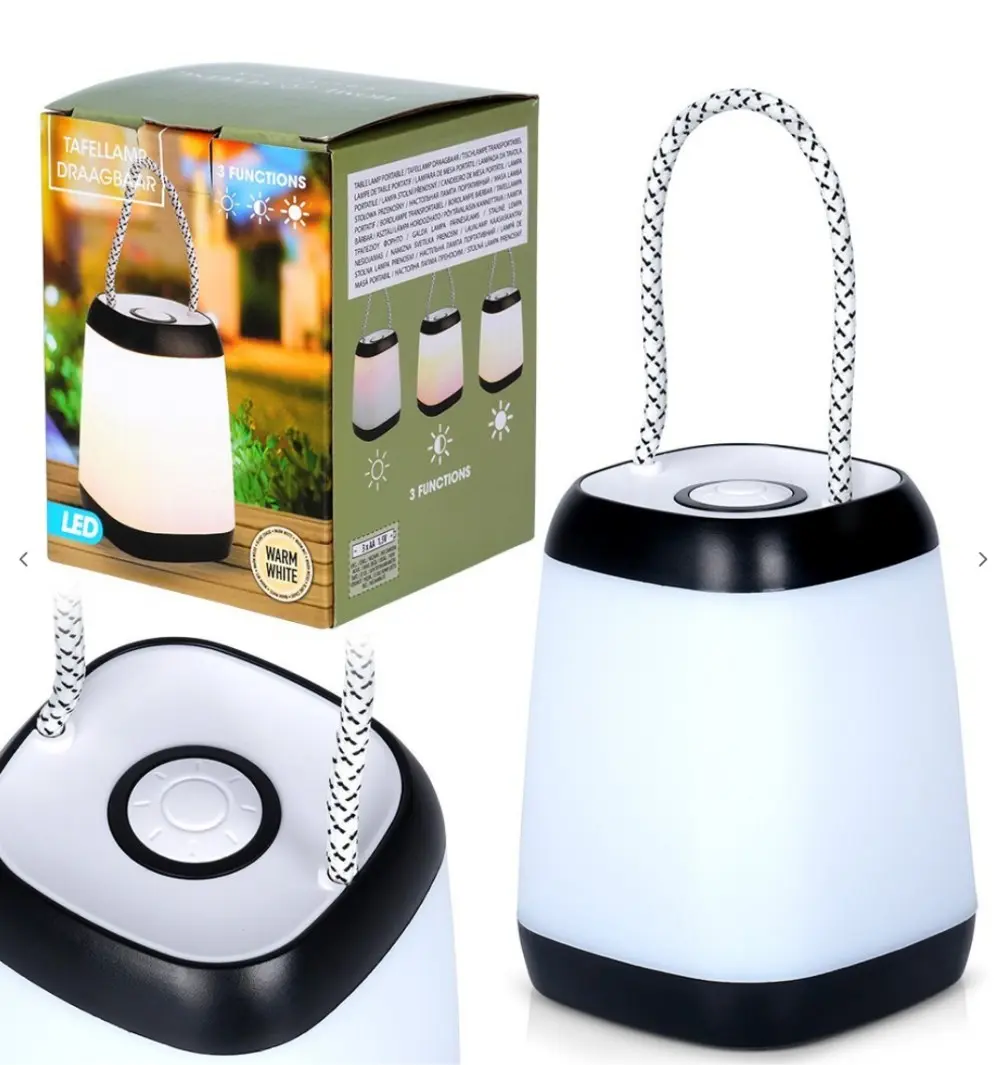 تيبل لامب  يعمل البطاريات