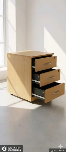 وحدة أدراج مكتبية متحركة – تنظيم ذكي وأمان لملفاتك!