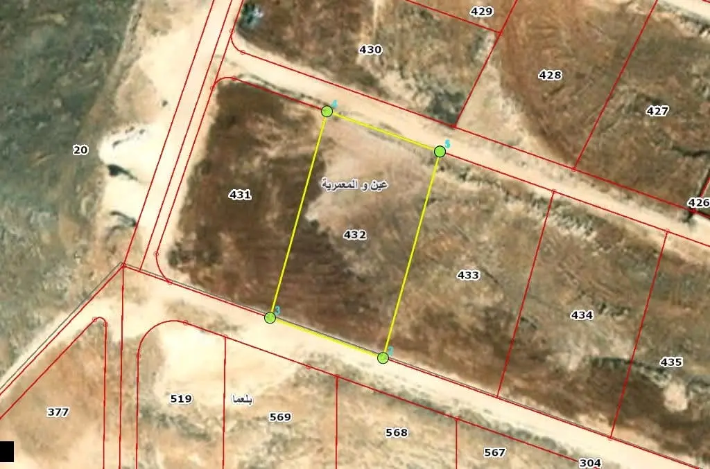 قطعة أرض زراعية للبيع في محافظة المفرق - عين و المعمرية