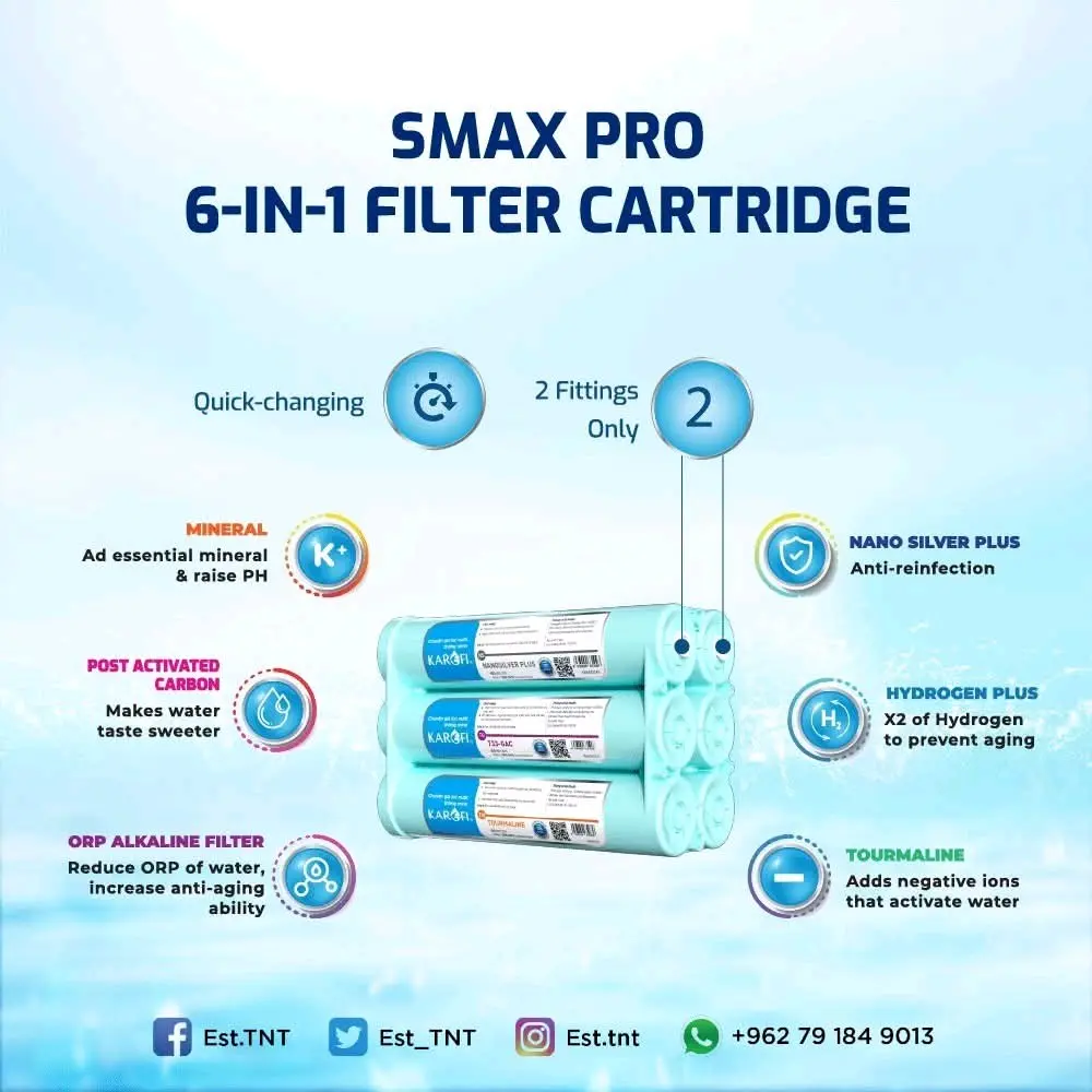 فلتر ماء ١٠ مراحل تي ان تي
