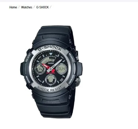 ساعة يد كاسيو جي-شوك Casio G-SHOCK اورجينال موديل (4778)/  AW-591B