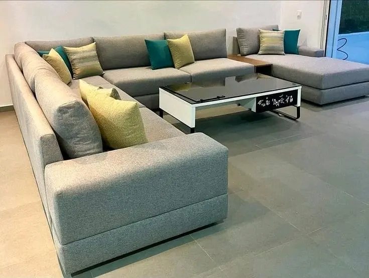 اطقم كورنر تفصيل على المتر  خشب سويد واسفنج دانلوب قماش واتربروف