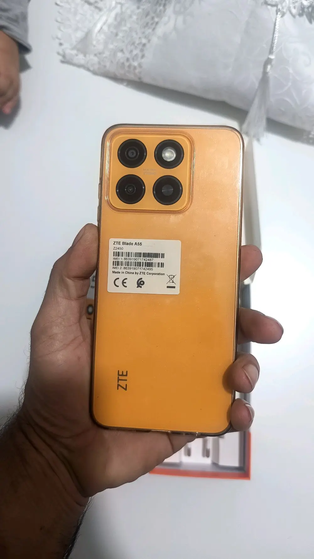 موبايل ZTE A55128 GB مستعمل مكفول بحال الجديد