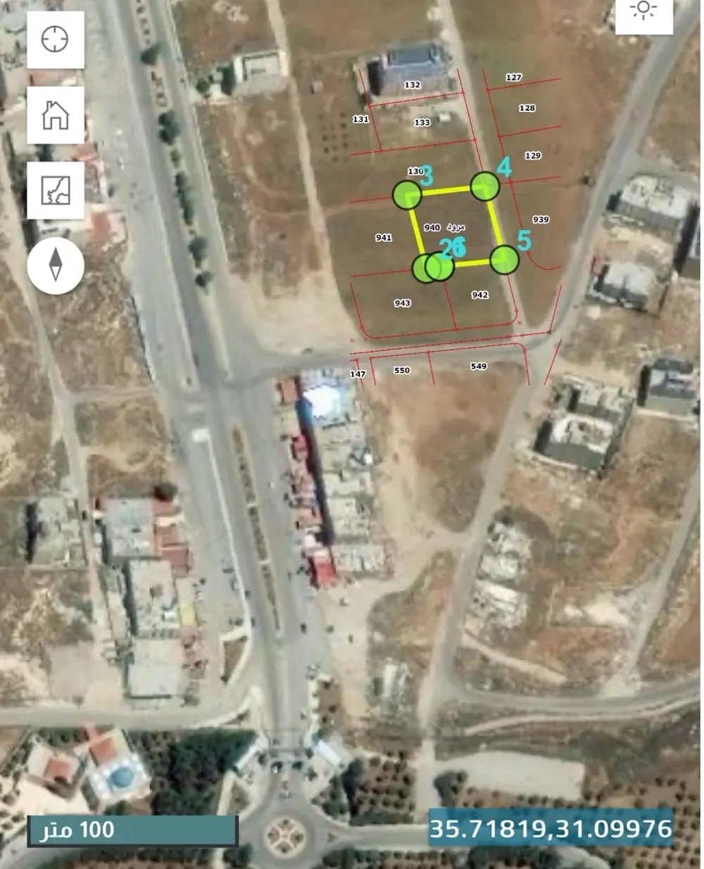 قطعه أرض سكنيه للأستثمار بعيده عن باب جامعة مؤته ١٠٠ متر