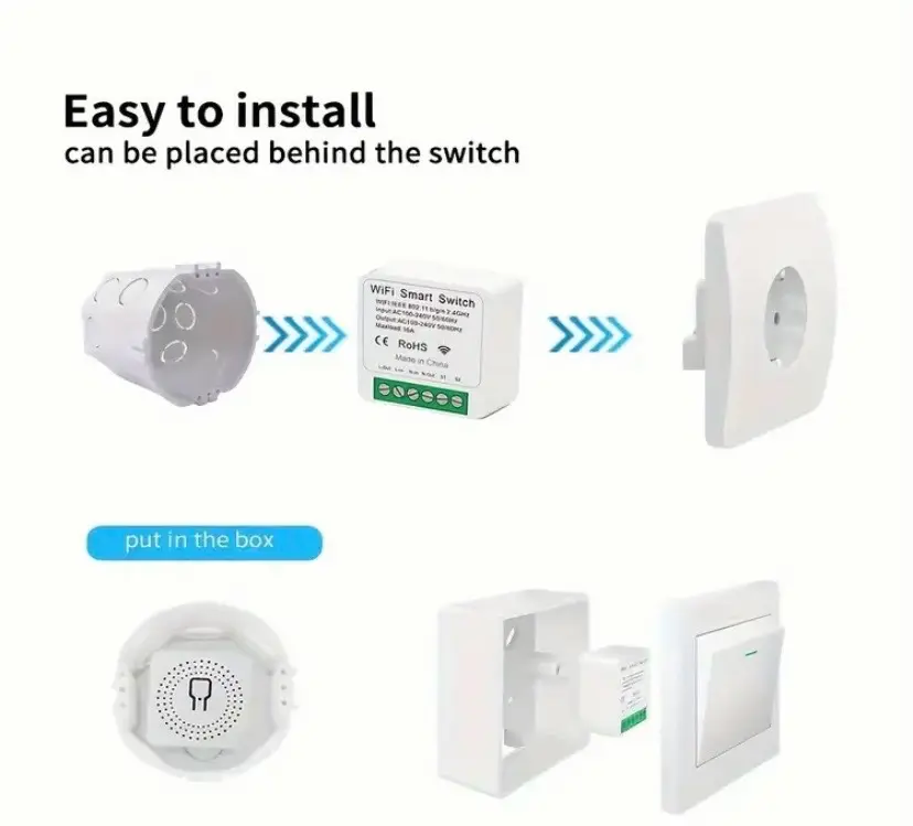 مفتاح تحكم ذكي WiFi - جهاز تحكم عن بُعد للأجهزة الكهربائية