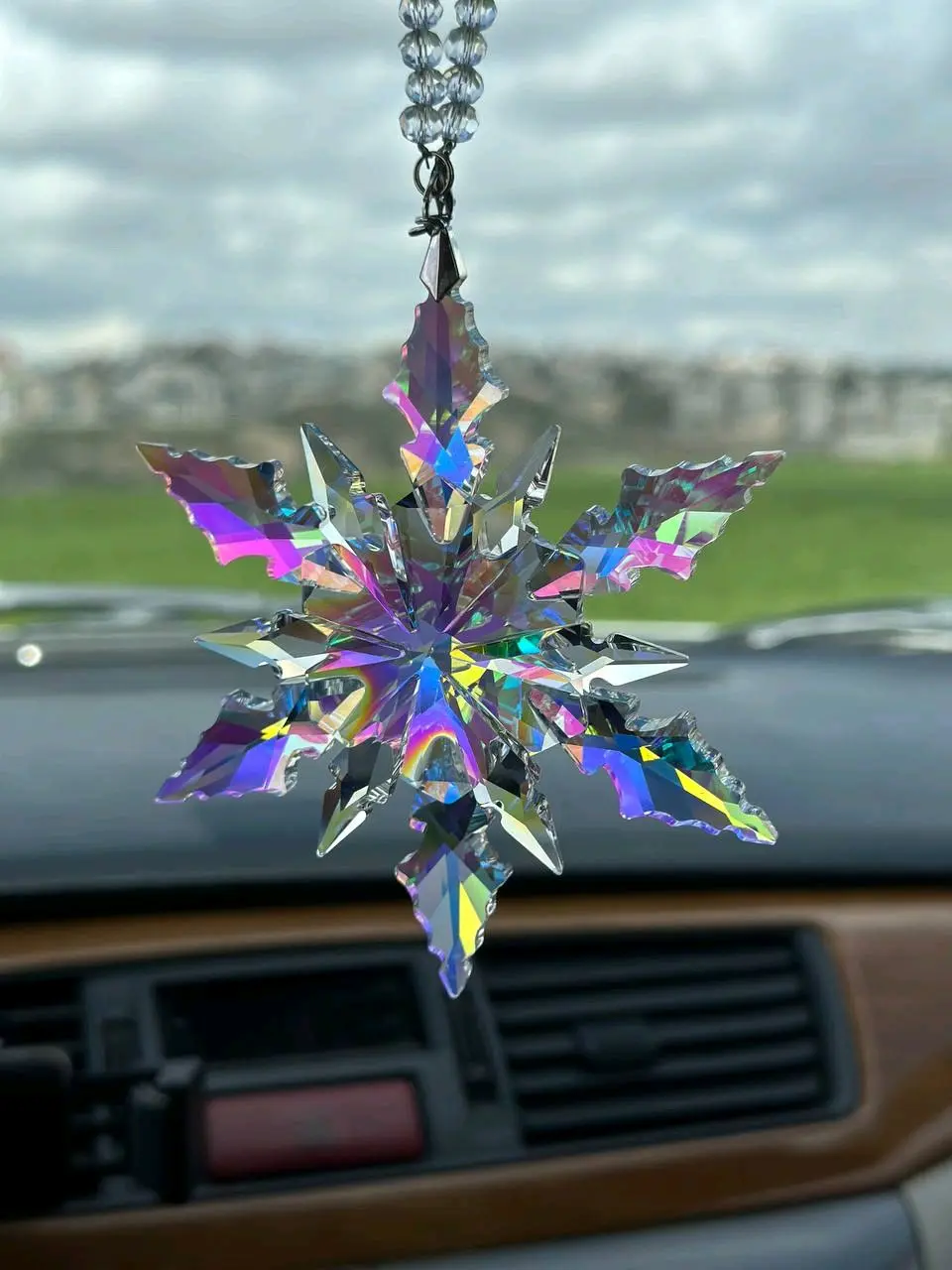 ندفة الثلج -القطعة الكبيرة الملونة او الشفافة😍