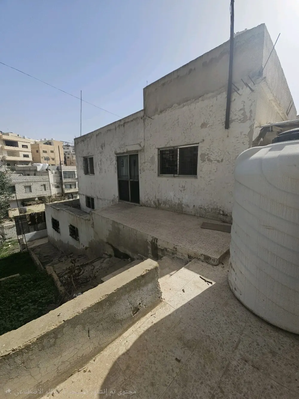 منزل مستقل منطابقين مع قطعة ارضجاهزة للبناءعلى الشارع