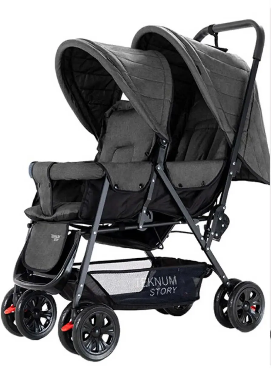 عربة أطفال توأم