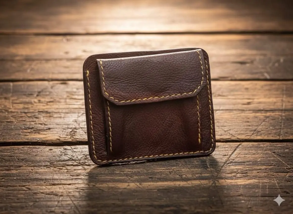 محافظ جلد طبيعي هاند ميد