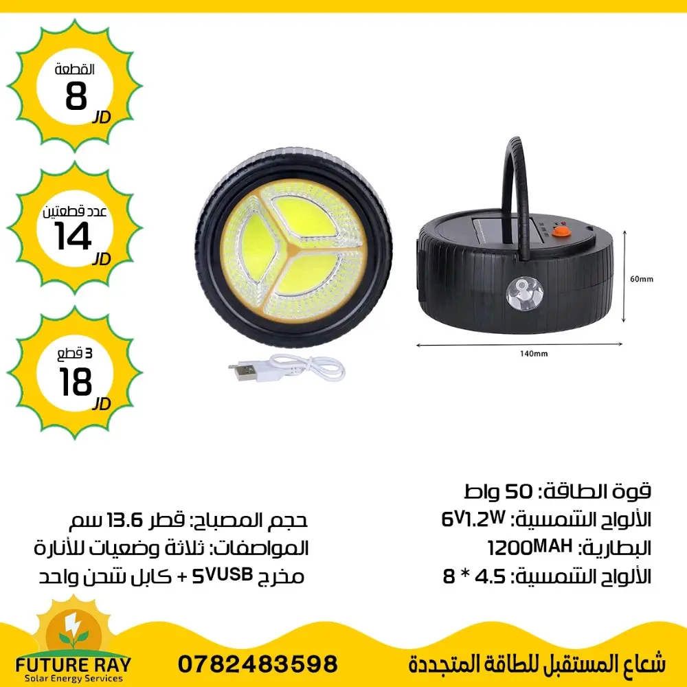 كشافات على الطاقة الشمسية