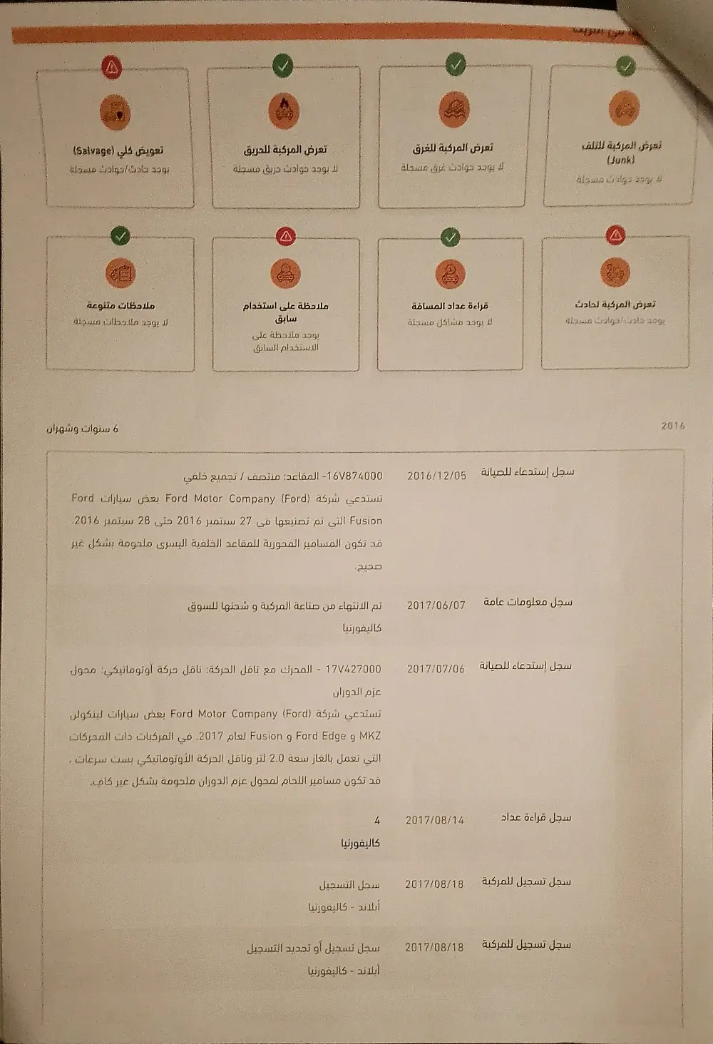 فورد فيوجن 2017 لون اسود