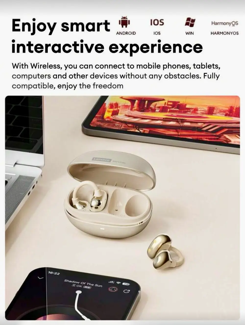 إذا بتدور على سماعة بتجمع بين "الفخامة" و"الراحة" وبسعر لقطة، سماعة Lenovo RS106