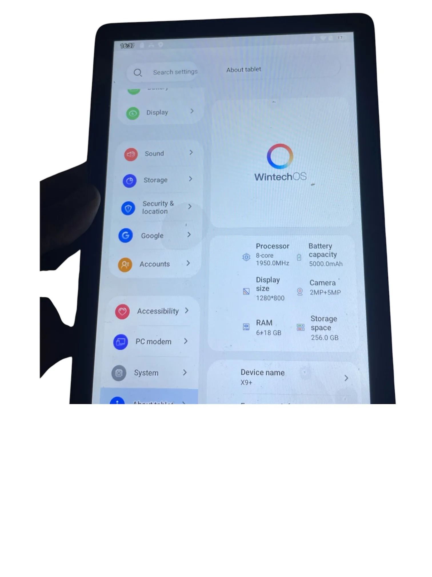 tablet android 15