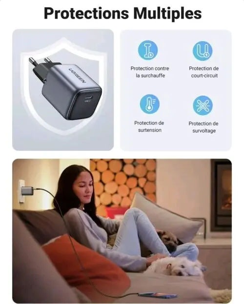 شاحن 📌 شاحن UGreen Nexode Mini – 20W USB-C🌐 www.smartxpc.com🔋 صغير بالحجم، كبير