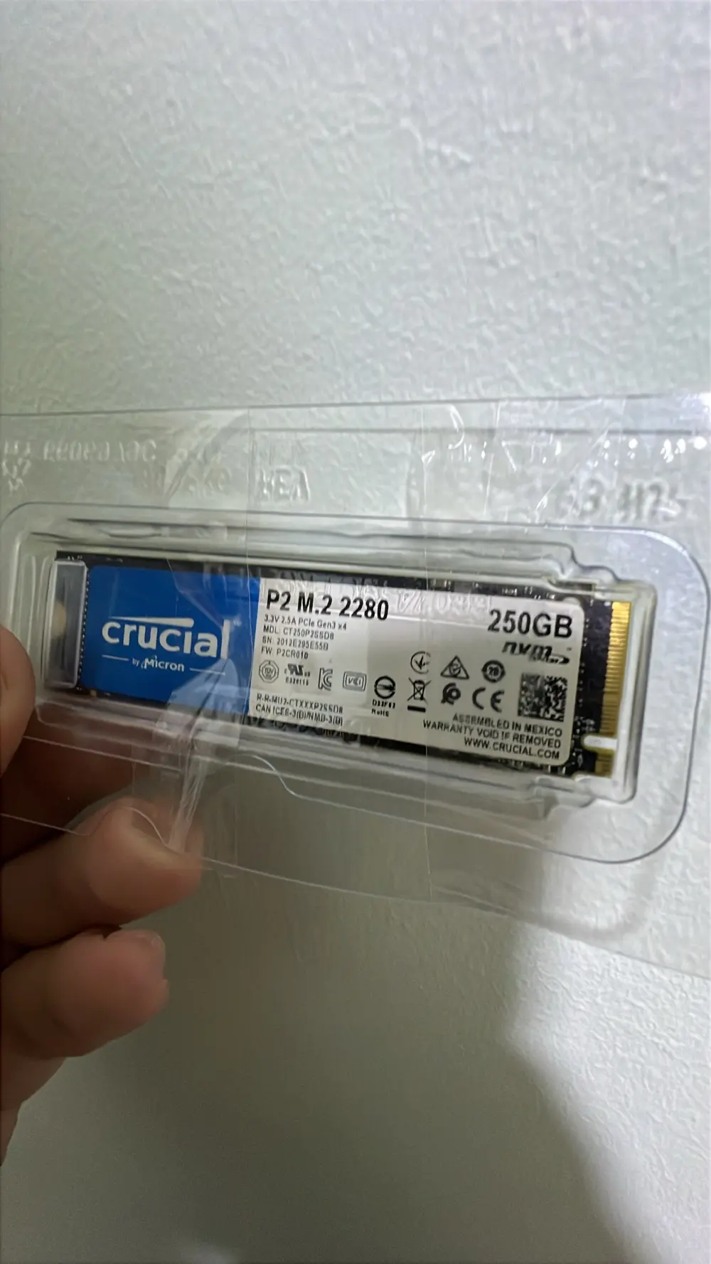 Last price Ssd M.2 Crucial 250 gb