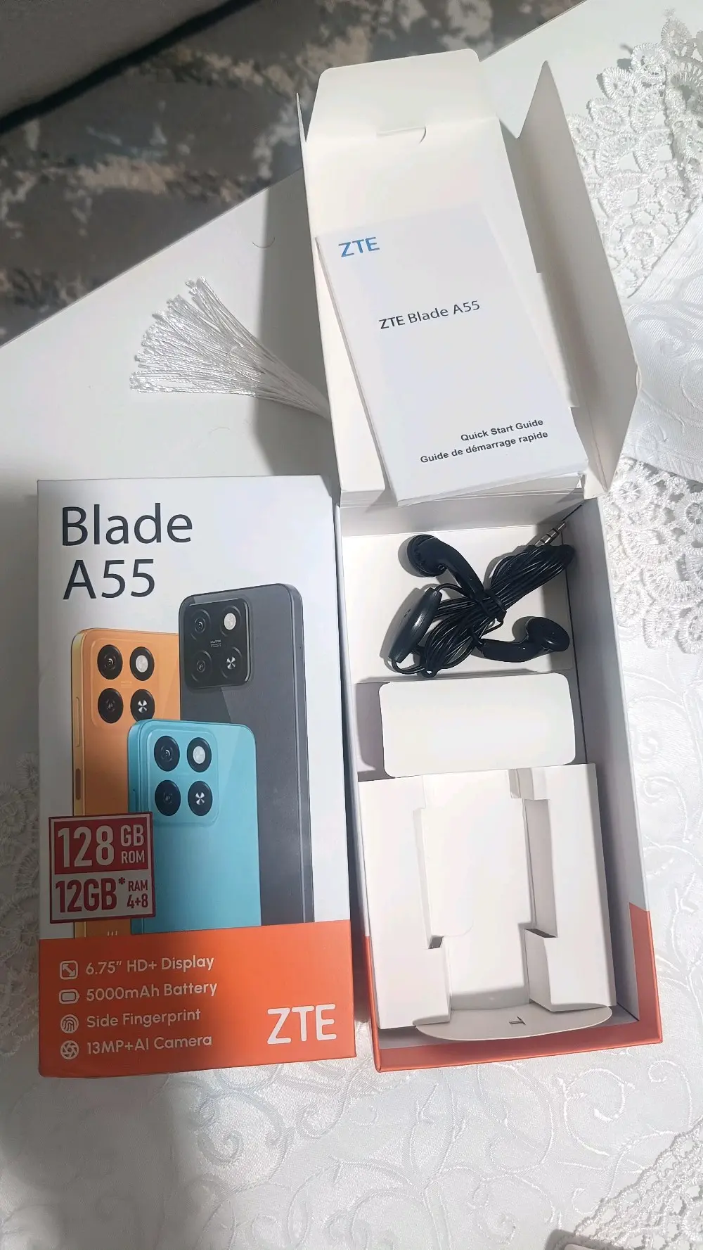 موبايل ZTE A55128 GB مستعمل مكفول بحال الجديد