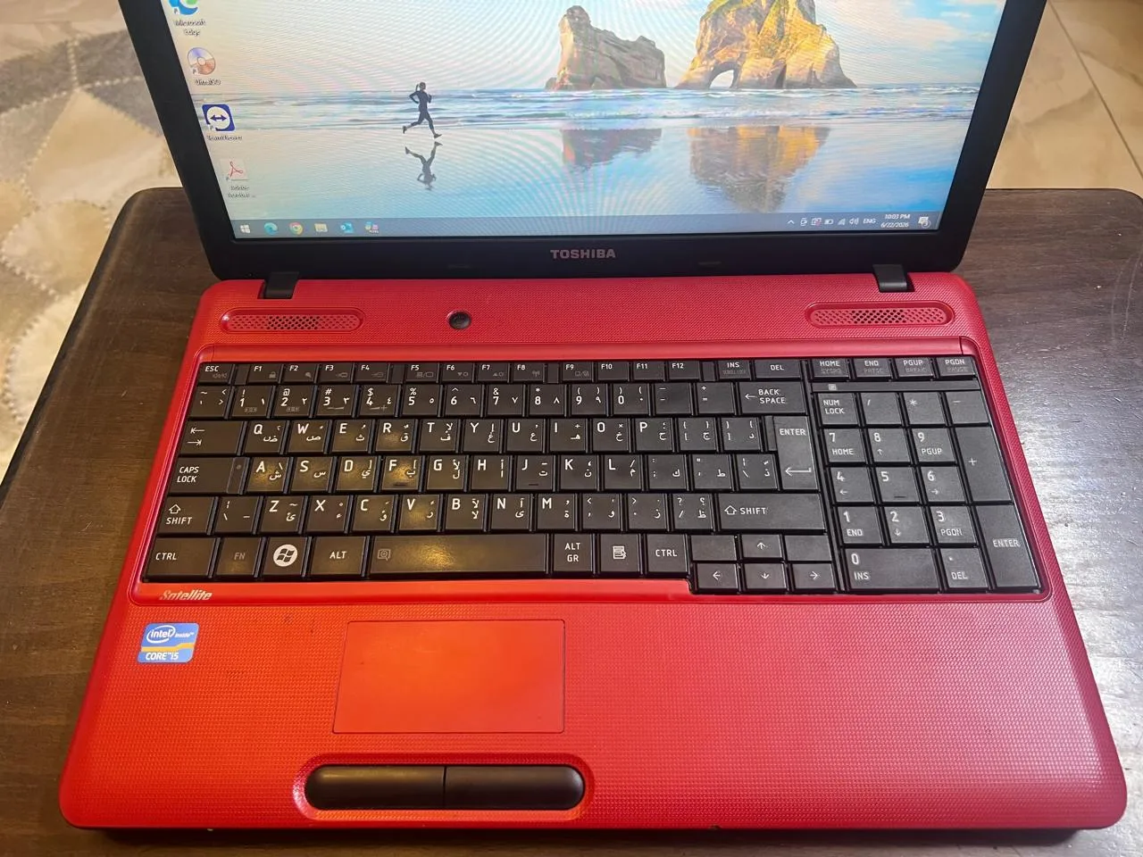 لابتوب توشيبا (Toshiba) بحالة ممتازة للمهام اليومية والدراسة