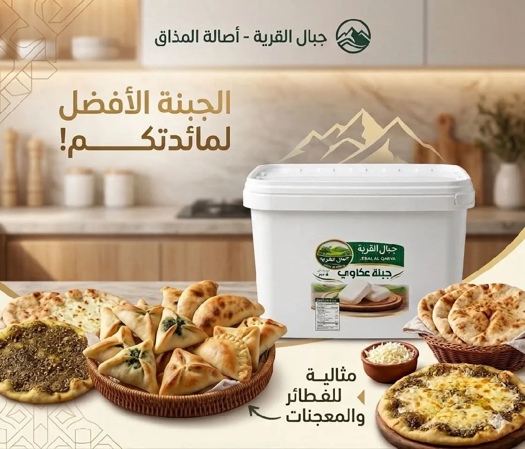 جبنة عكاوي طازجه