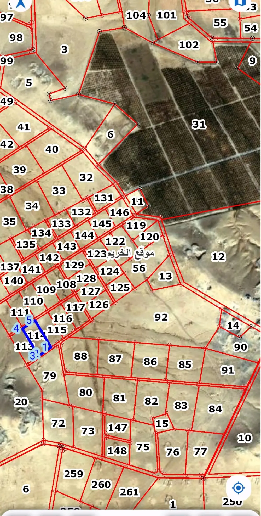 قطعتين ارض بمنطقة الخريم بعد مطار الملكة عالية من مدخل ضبعة
