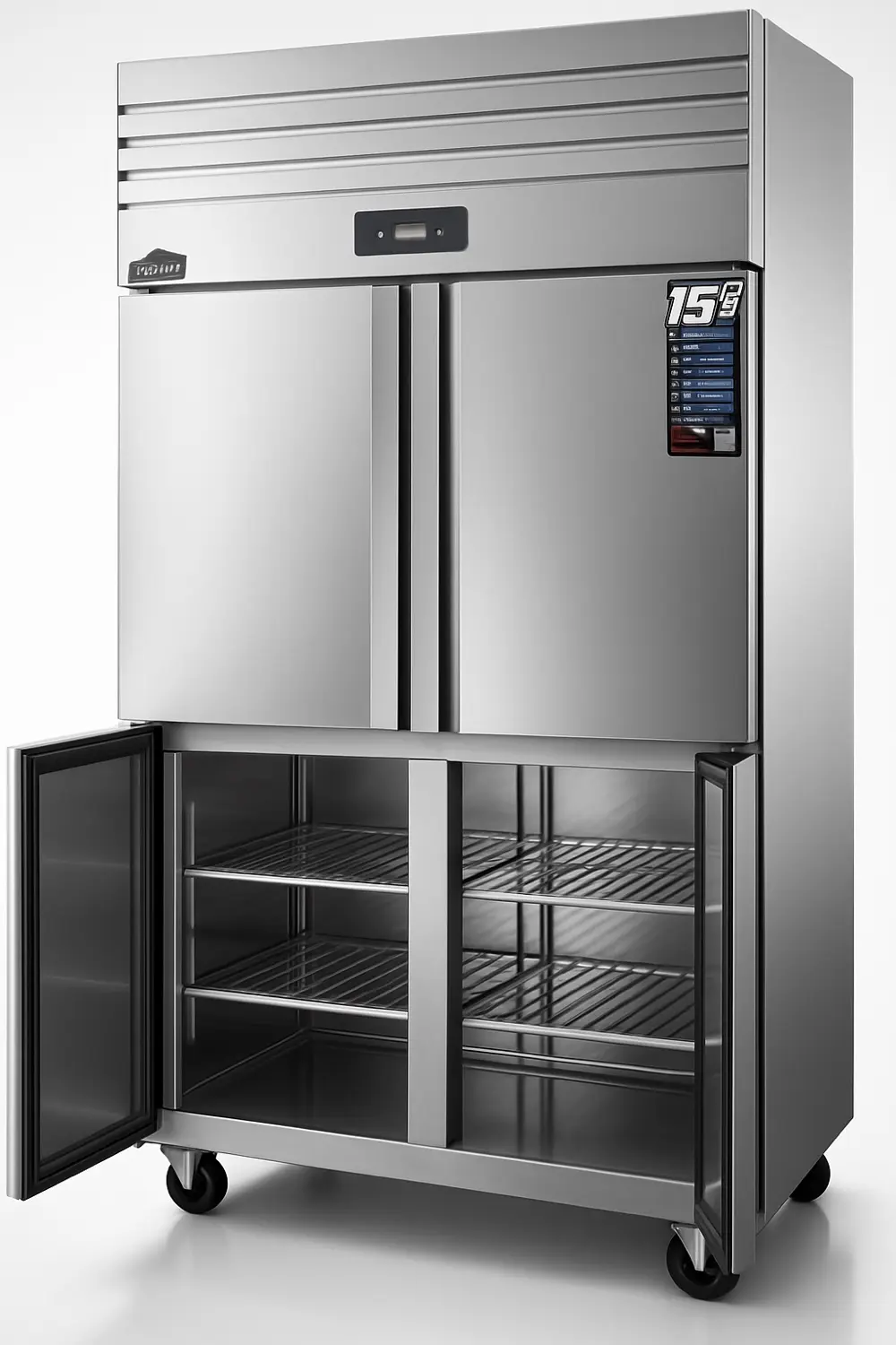 ثلاجة مع فريزر اربع بواب ستانلس فل انفيرتر