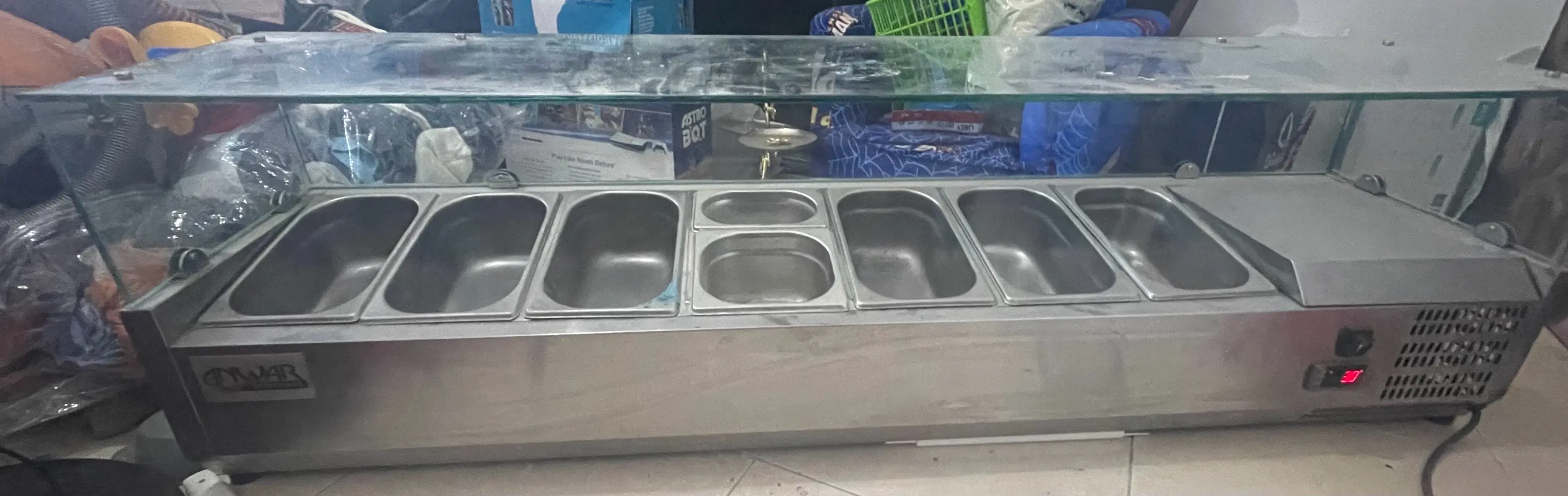 ثلاجة عرض مبردة ستانلس