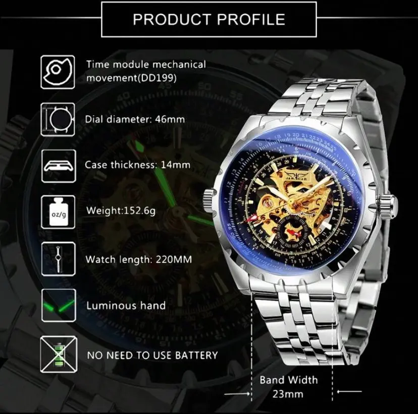 JARAGAR Men Automatic Watch