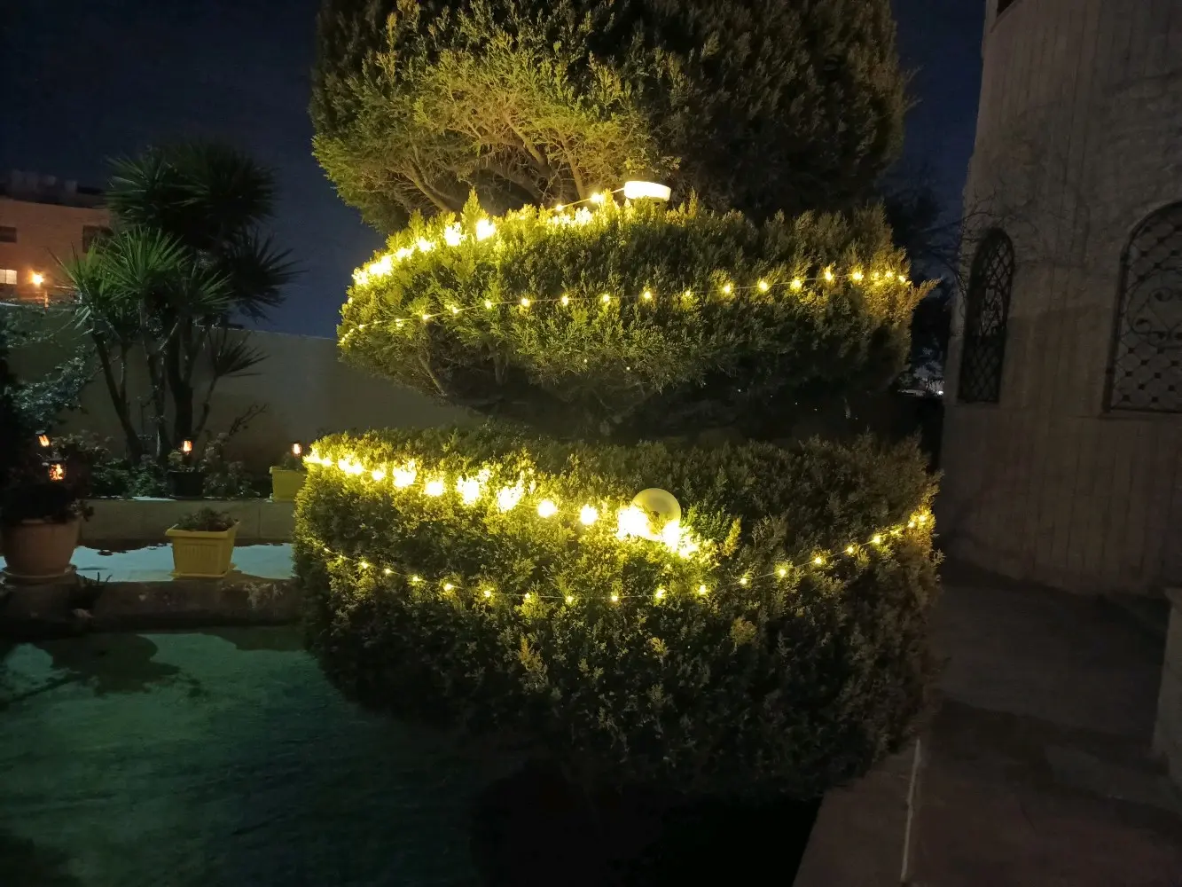 حبل زينة رمضان على الطاقة الشمسية