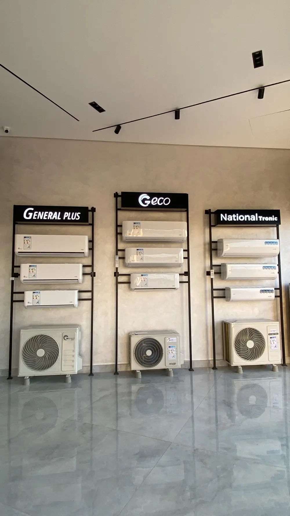 الوكيل الحصري لمكيفات Geco , General plus , national tronic