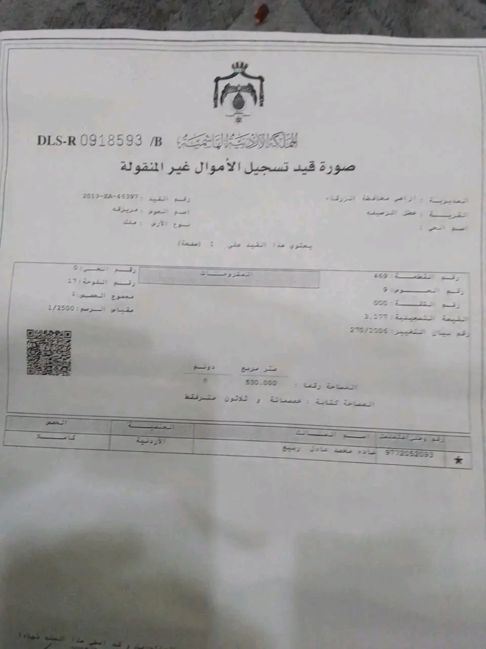 قطع اراضي للبيع مساحة 500 متر قوشان لكل قطعة