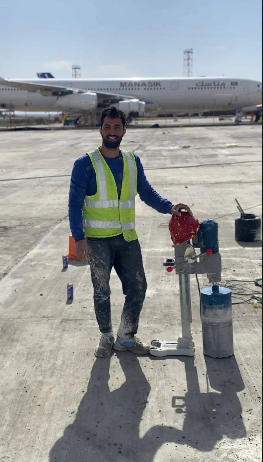 قص باطون بأحدث الاجهزة وفتحات الكور ماشين جميع الاحجام