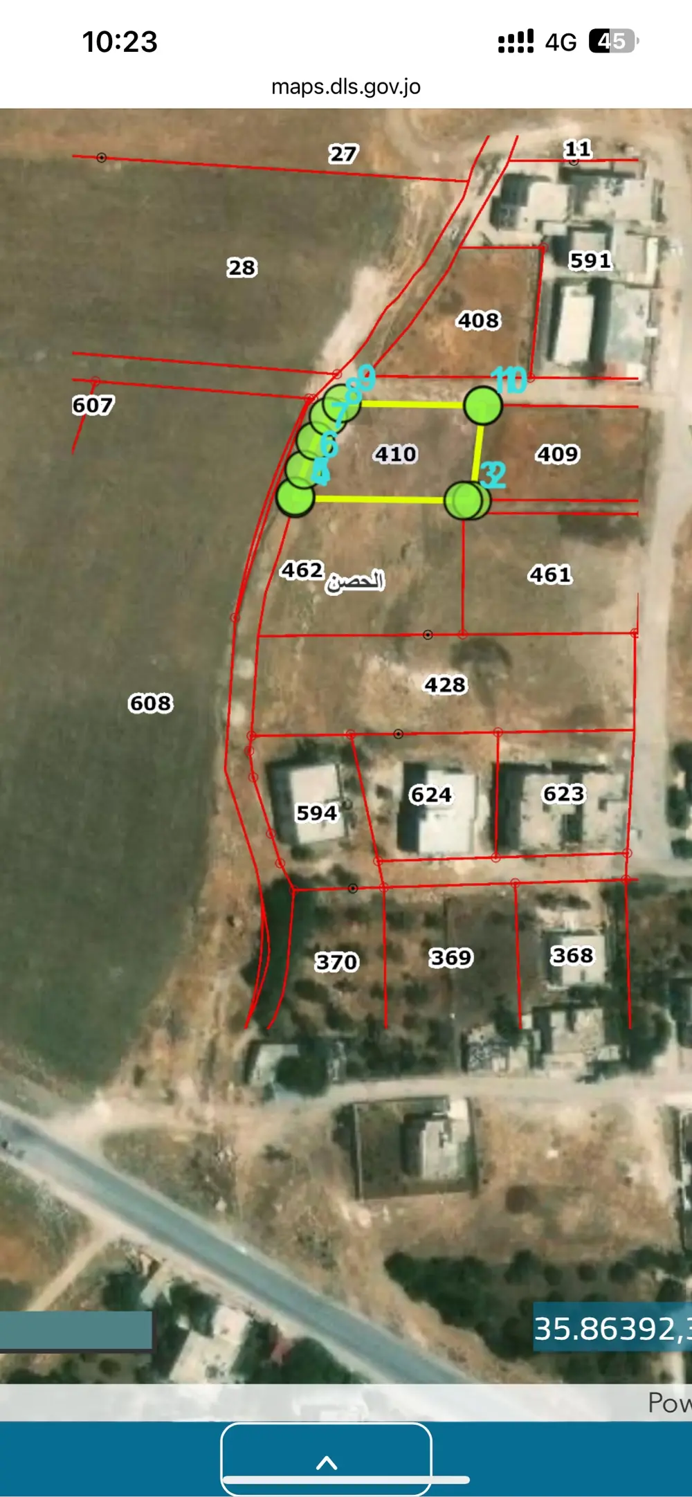 قطعة أرض للبيع من أراضي الحصن