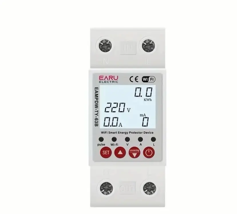 جهاز حماية الطاقة الذكي WiFi مع تحكم عن بُعد