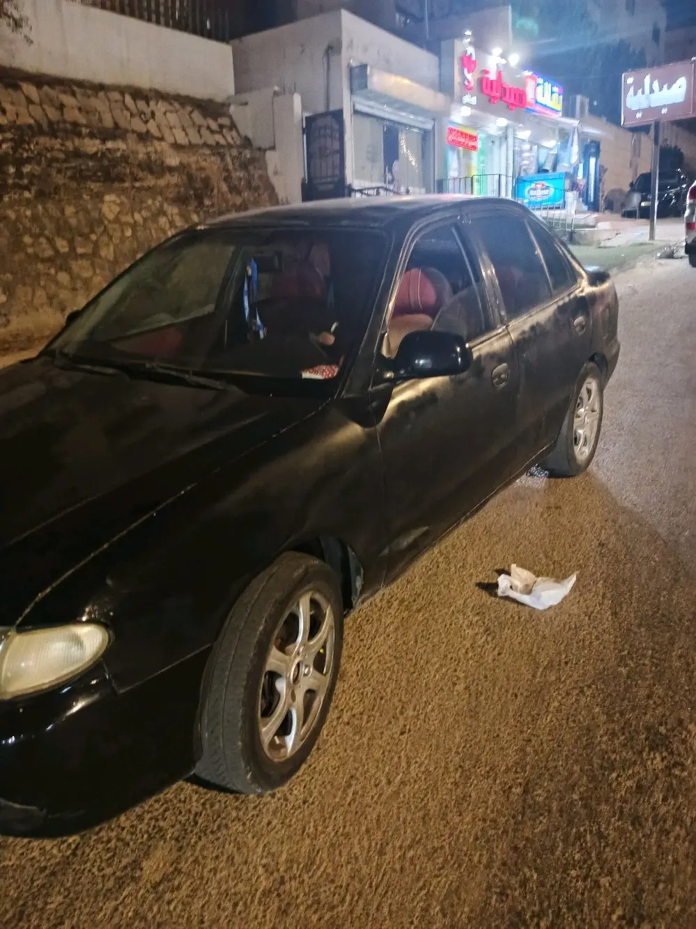 سيارة هونداي اكسنت موديل ٩٩ بحالة جيدة جدا غير مرخصة