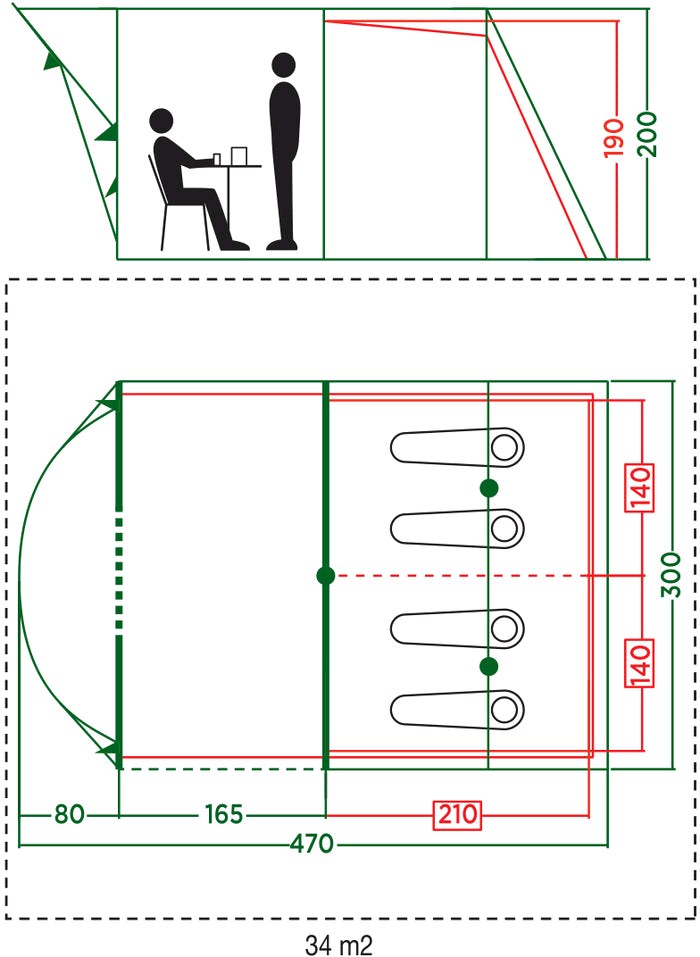 خيمة كولمان العالمية الاصلية