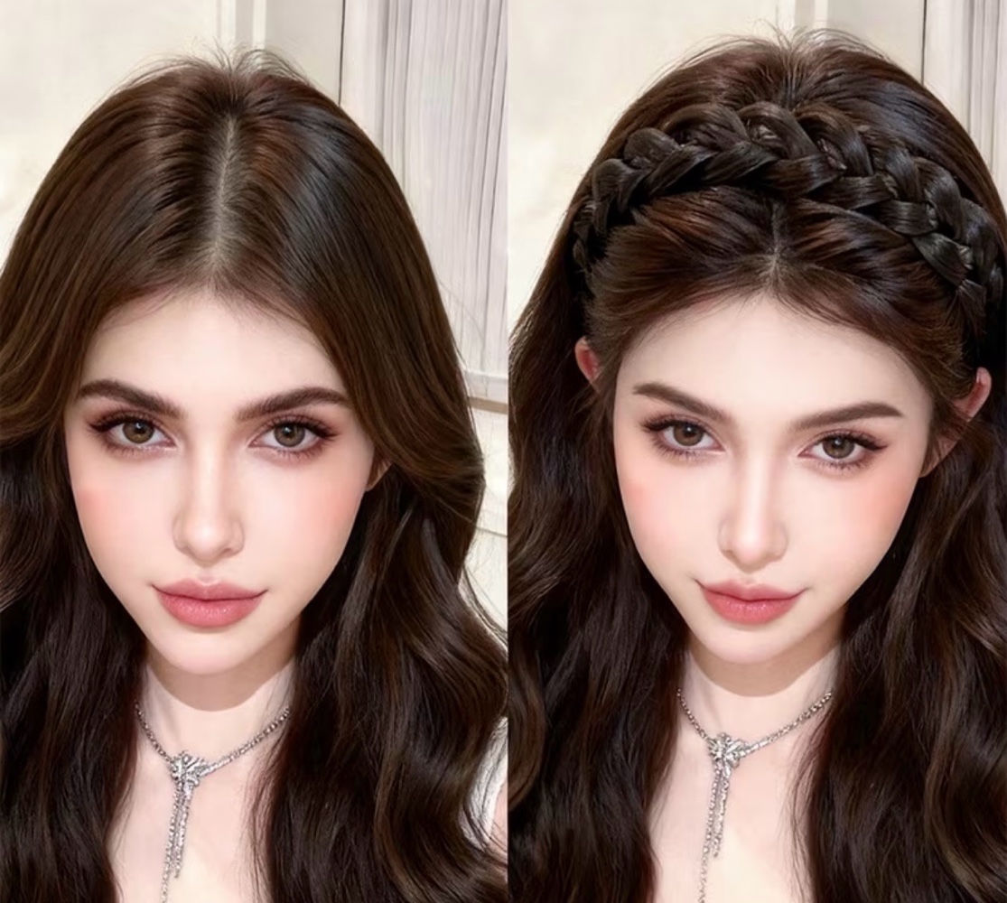 Magnetic Hair Braid Headband