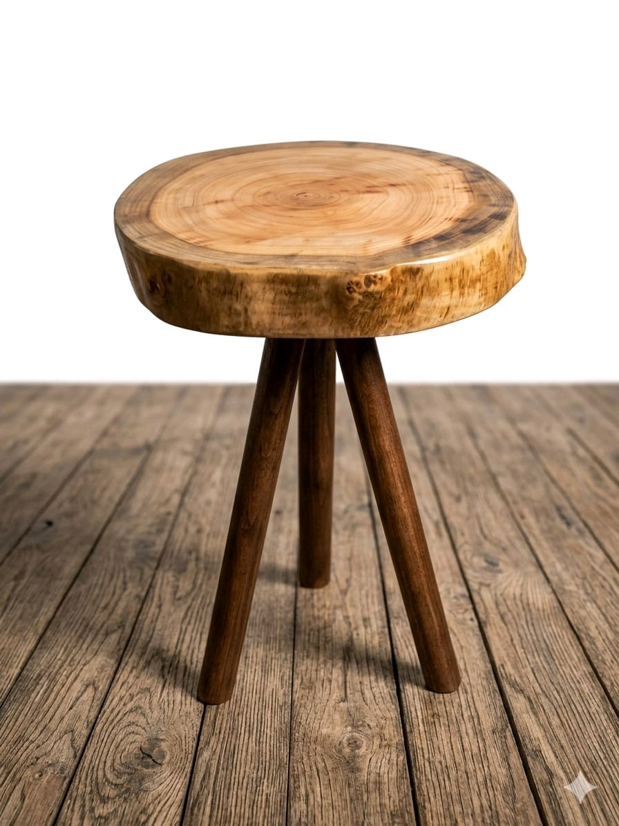 طقم سيرفس 3قطع من الخشب الطبيعي