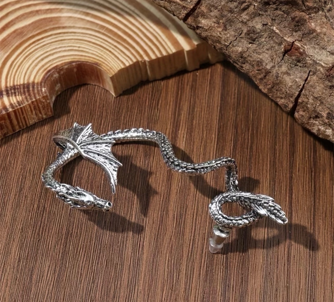 One-Piece Earrings silver color